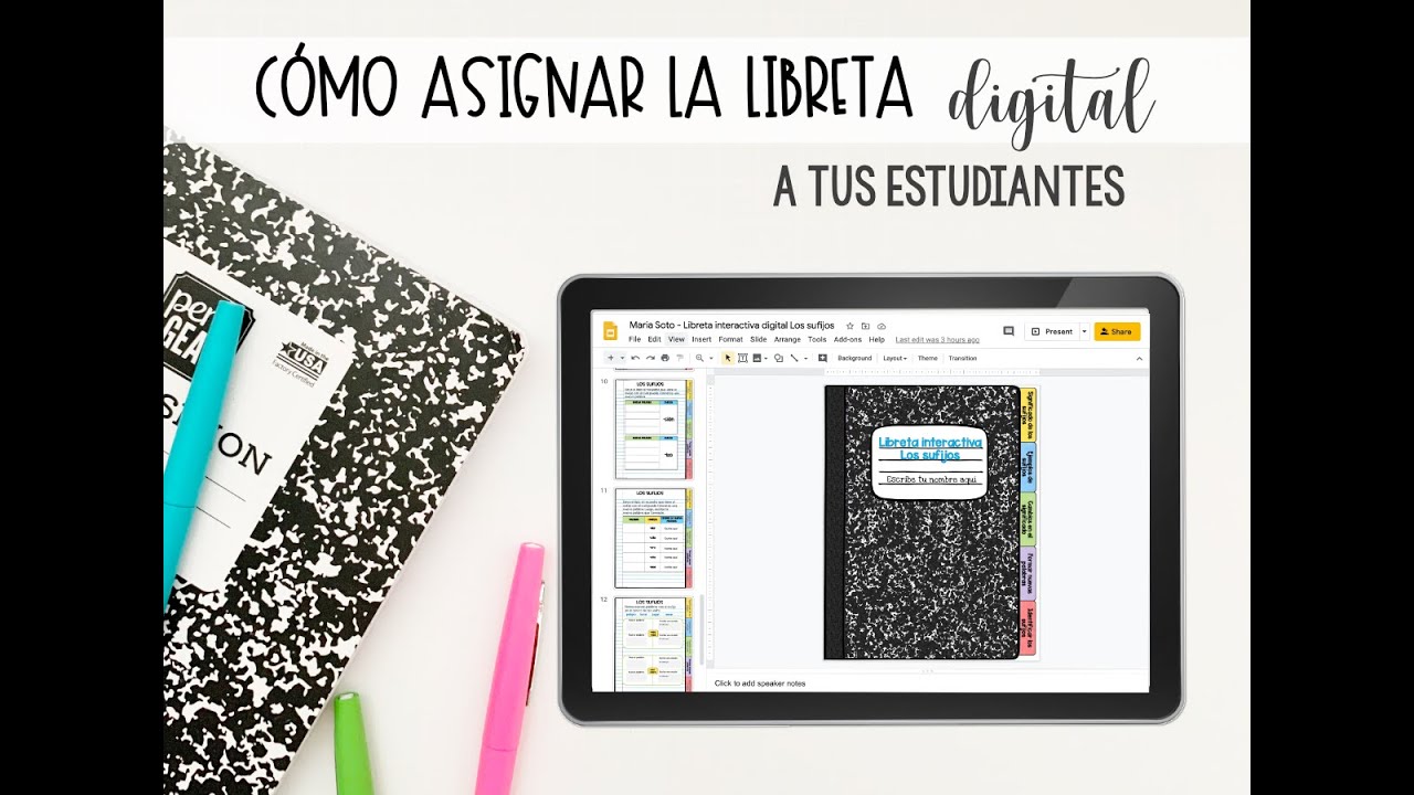 Cómo asignar la libreta interactiva digital en otras plataformas 