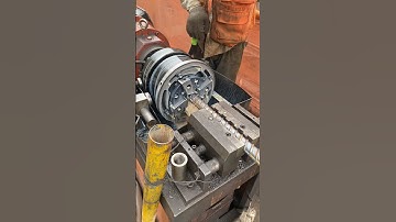 Rebar Threading Machine Good Job #construction #building #civilengineering  #machinery #rebar
