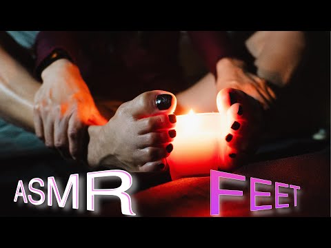 ASMR | Me realizo un masaje de PIES  en la oscuridad antes de dormir 💤