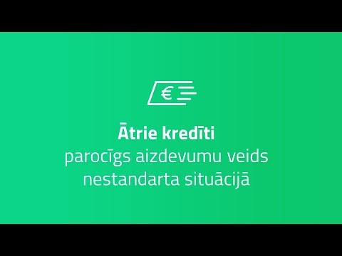 Video: Cikos šogad sākas aizdevumi?