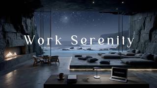 Deep Focus Music | Ocean Cave Ambience & Starry Night for Deep Work & Study