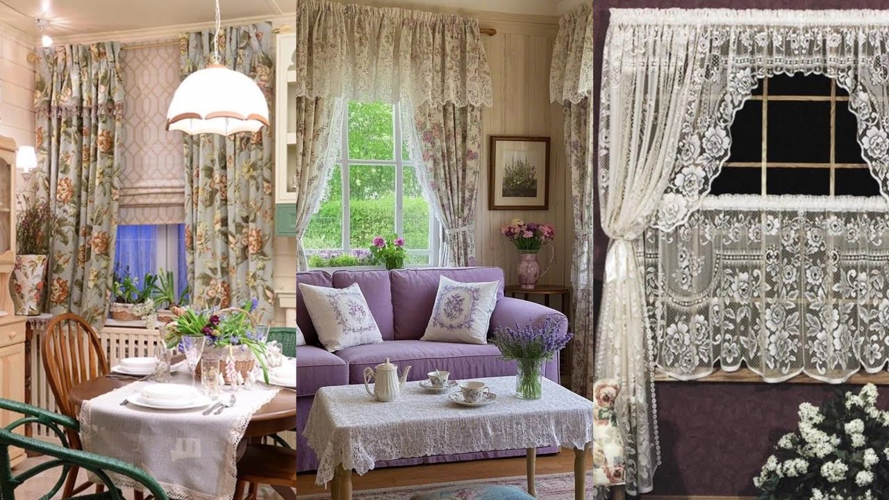 Лучшие винтажные шторы для кухни и дома: очарование бабушки, французского кантри и шебби-шика