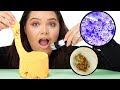 SLIME Under A Microscope! Cloud Slime, Butter Slime, Crunchy Slime, Clear & More!