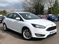 2015 65 plate Ford Focus 1.0T EcoBoost Zetec Euro 6 (s/s) 5dr, White, 78,070 miles. Price £5,295.00