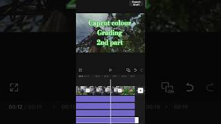 Cinematic Color Grading in CapCut - Tutorial 2nd part #shorts