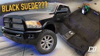 Wrapping a Headliner in BLACK SUEDE. (DIY Starlight Headliner Pt.1)
