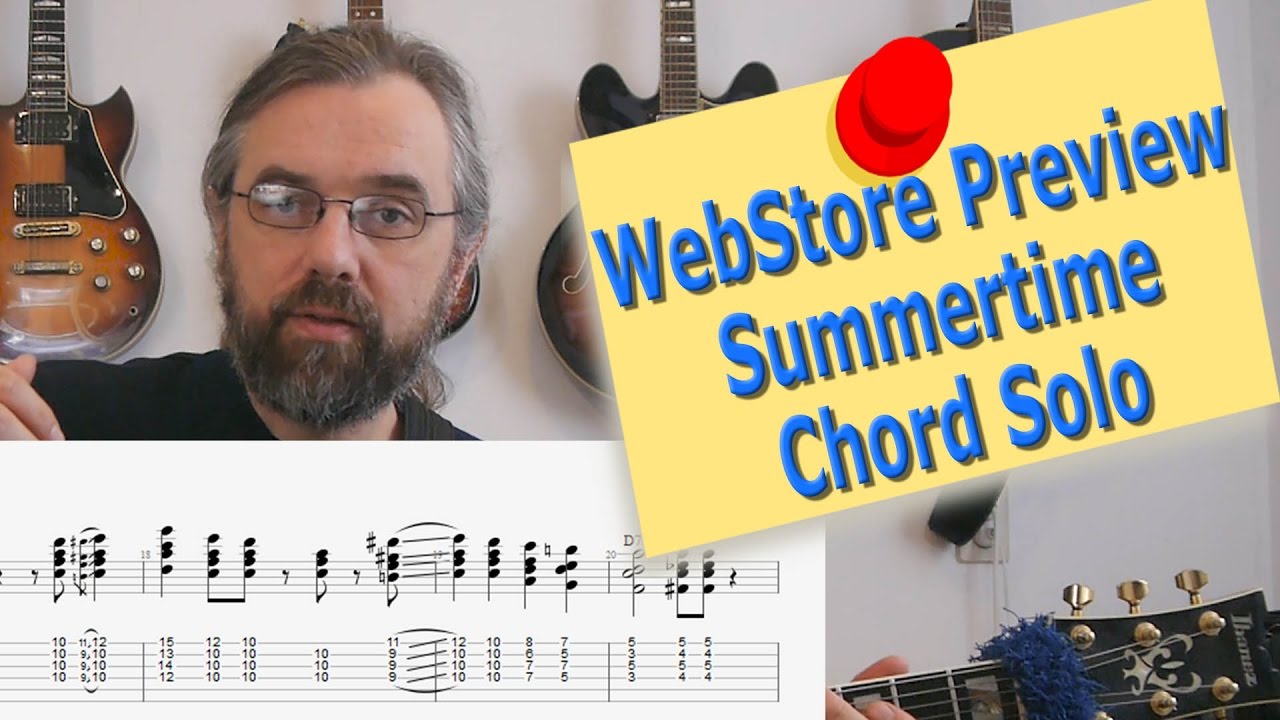 Summertime - Chord Melody, Single-Note Solo & Chord Shapes