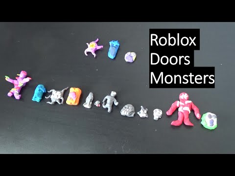 My Roblox Doors Monsters Made with Clay: Glitch,Hide,Rush,Seek