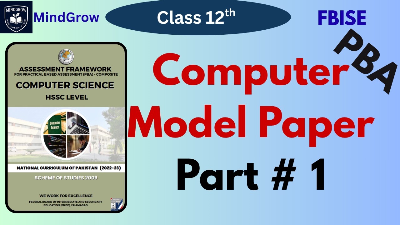 Practical Model Paper Part 1 Solved |Class 12 Computer Science PBA 2026 ...