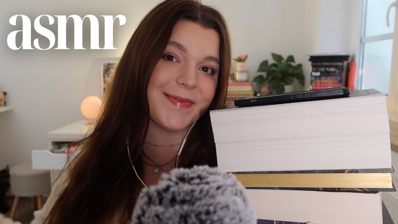 ASMR january reading wrap up ☁️✨ *the 13+ books i read* close up clicky whispers