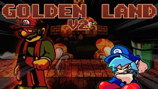 Golden Land V2 but Infection Mario sings it 【FNF cover】