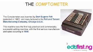 Comptometer and Cash Register | ICT| JSS1| 1st Term