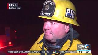 Santa Barbara Co. Fire with overnight update on Cave Fire