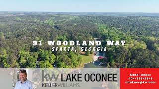 91 Woodland Way Sparta, GA 31087 Lake Sinclair GA Lake Property - 3 bed, 2.5 baths - $625,000