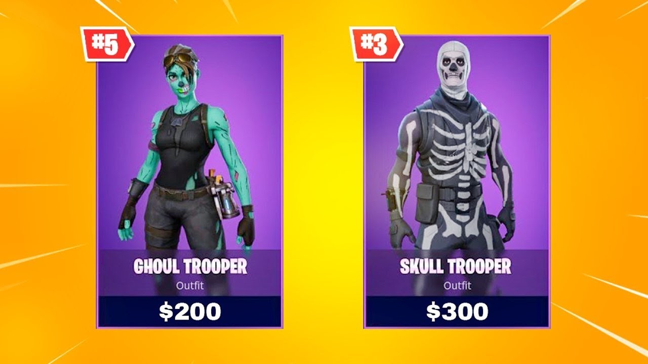 the NEW Top 10 MOST EXPENSIVE Skins in Fortnite... - YouTube - 1280 x 720 jpeg 89kB