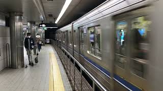 大阪メトロ四つ橋線23系 なんば駅到着