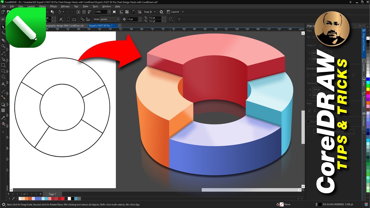 Turn Simple Shapes into Jaw-Dropping 3D Designs in CorelDRAW! 🔥 - YouTube