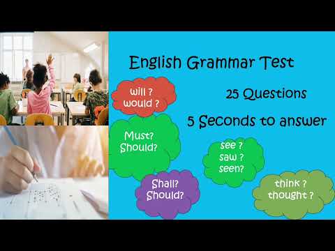 25 Questions | Test Your Grammar Skills | English Grammar Quiz | Kids Education 25 Questions | Test Your Grammar Skills | English Grammar Quiz | Kids Education