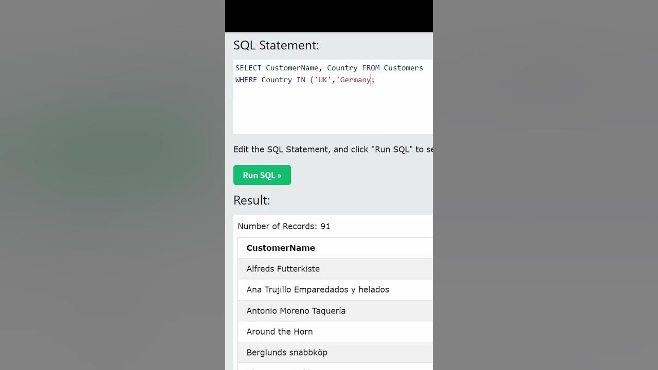 Using IN Clause in SQL: Simplify Your Queries - YouTube