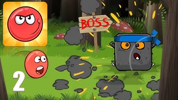Red Ball 4 ~ Gameplay walkthrough 2- level 16 to 30 Boss Fight (iOS Android)