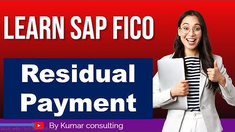 Residual payment in sap fico || Call or WhatsApp me @ +91 7416797921 #sapfinance #sap