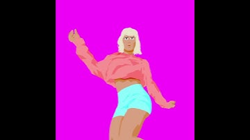 2D ANIMATION SHUFFLE DANCE made with BLENDER