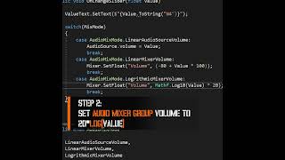 Audio Slider in Unity Done RIGHT Preview #Shorts