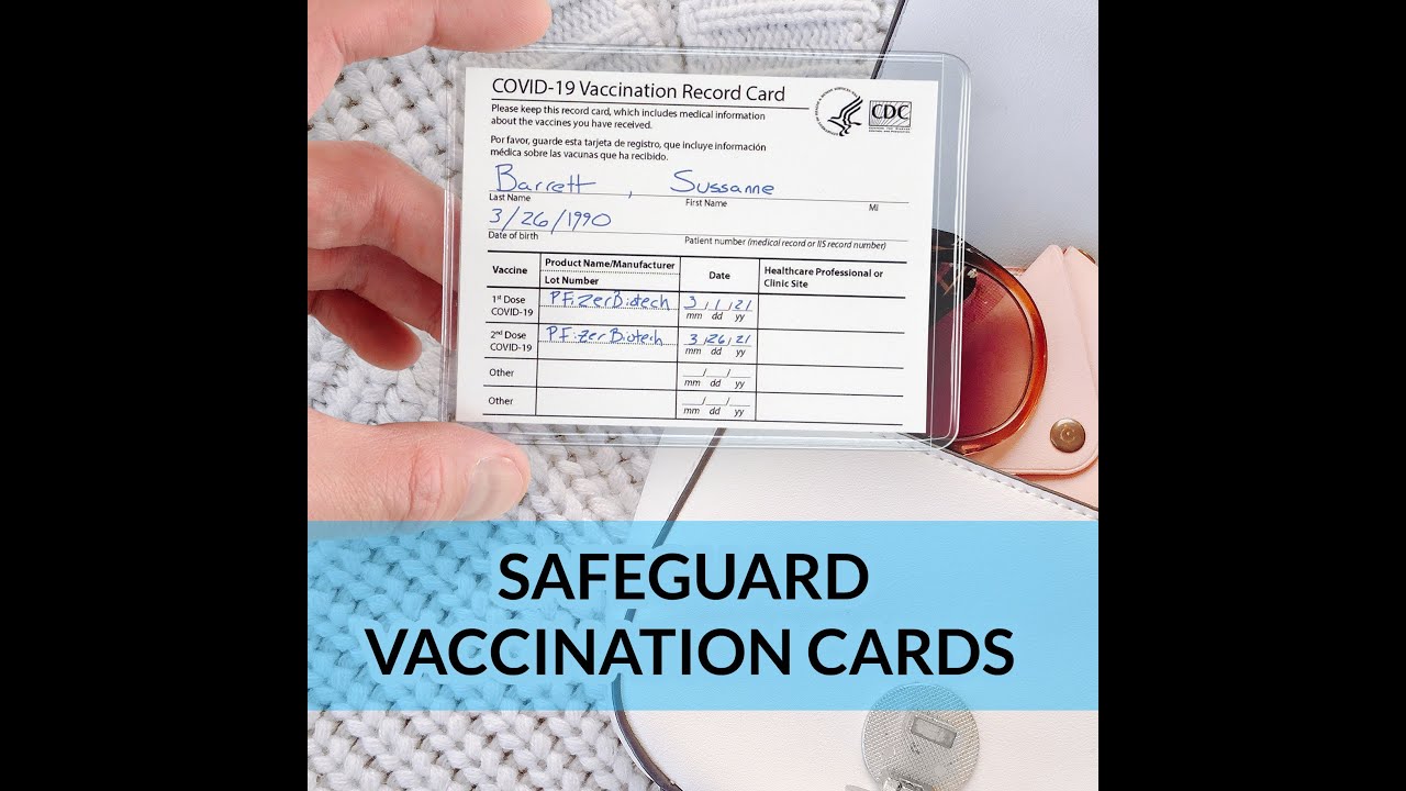 StoreSMART: Clear Plastic Pocket for Medical & Vaccine Cards StoreSMART: Clear Plastic Pocket for Medical & Vaccine Cards