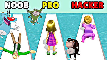 NOOB vs PRO vs HACKER | In RUN OF LIFE | With OGGY And JACK  | VICKY INDIAN GAMER