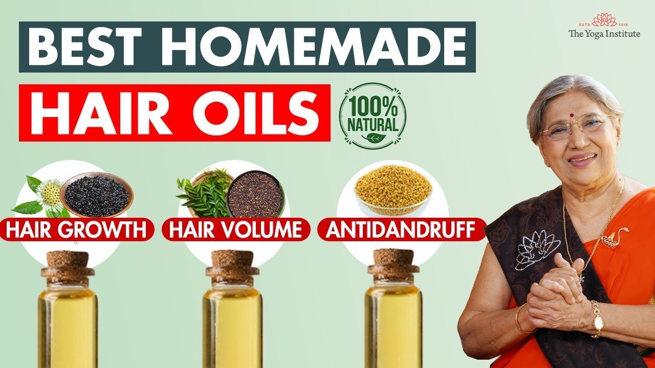 3 home-made ayurvedic hair oils to reduce hair fall & hair problems| Hair growth| Dandruff remedies