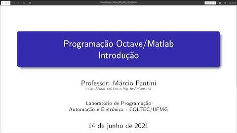 Introdução ao Octave/Matlab - Vídeo 1