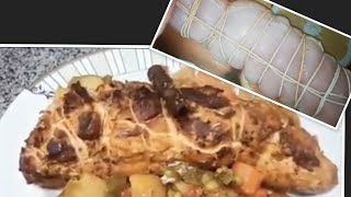 طريقة عمل صدر الديك الرومي روستو بالفرن# oven turkey breast