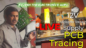 हिन्दी PCB Track Tracing | 12v Adapter repair | 12v charger repair