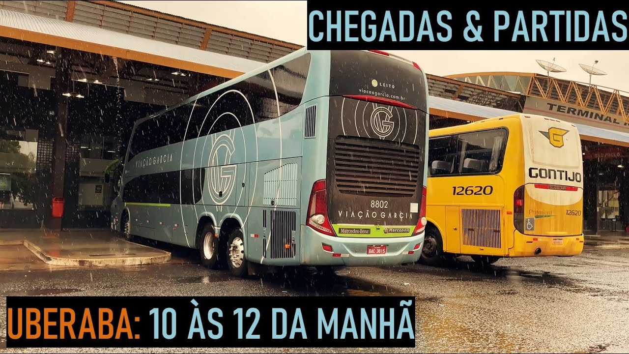 Rodoviária de Uberaba: Movimentação da Manhã de 10:00 às 12:00