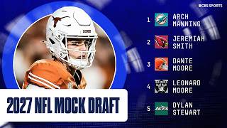 2027 NFL Mock Draft: Arch Manning to Dolphins at No. 1, Jets pass on QB with 3 first-round picks
