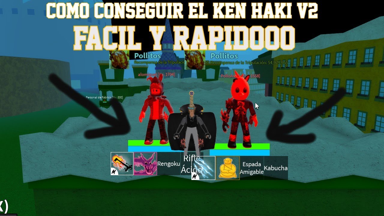 Como conseguir Ken Haki V2 en Blox Fruits ( Facil y Rapido ) YouTube