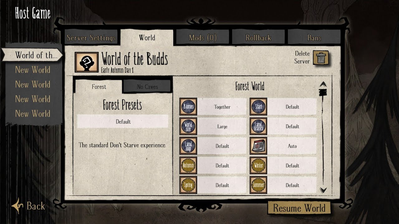 Dont starve with Budds!