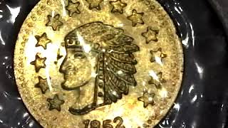 1852 One Half Dollar California Gold Coin