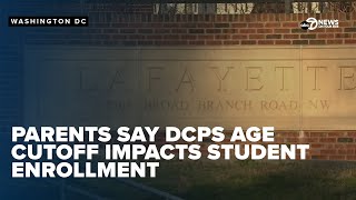 DCPS parents protest age policy affecting kindergarten enrollment at an elementary school
