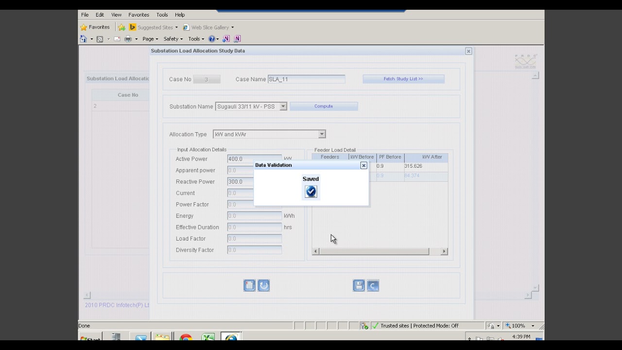 SW GIS and NA Integration: NA Substation load allocation