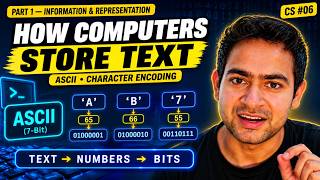 How Computers Represent Text & Characters | Computer Fundamentals in Hindi #6