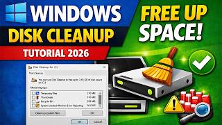 Windows Disk Cleanup Tutorial 2026: Beginner to Advanced Guide!