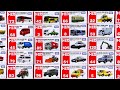 トミカのパトカー、バス、救急車、清掃車、タクシー、ホイールローダー、トラクター、トラックなど緊急車両や建設重機など働く車のコレクション