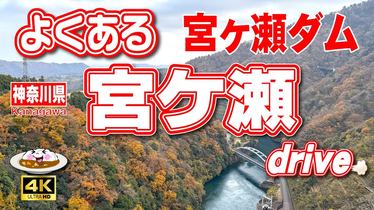 【宮ヶ瀬ダム】日帰りで楽しむ宮ケ瀬ドライブ🚗朝の宮ヶ瀬湖畔園地と鳥居原園地をお散歩🍁＆宮ヶ瀬ダムでダム放流カレー🍛《ドライブ》【神奈川観光】【神奈川県】Vol.181 [4K]