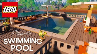 How To Build a Modern Swimming Pool in Fortnite Lego!