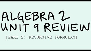 Applied Exponentials and Recursive Formulas
