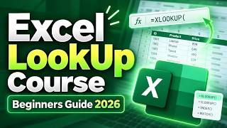 Excel Lookup Functions Full Course 2026 | XLOOKUP, VLOOKUP, INDEX MATCH & FILTER