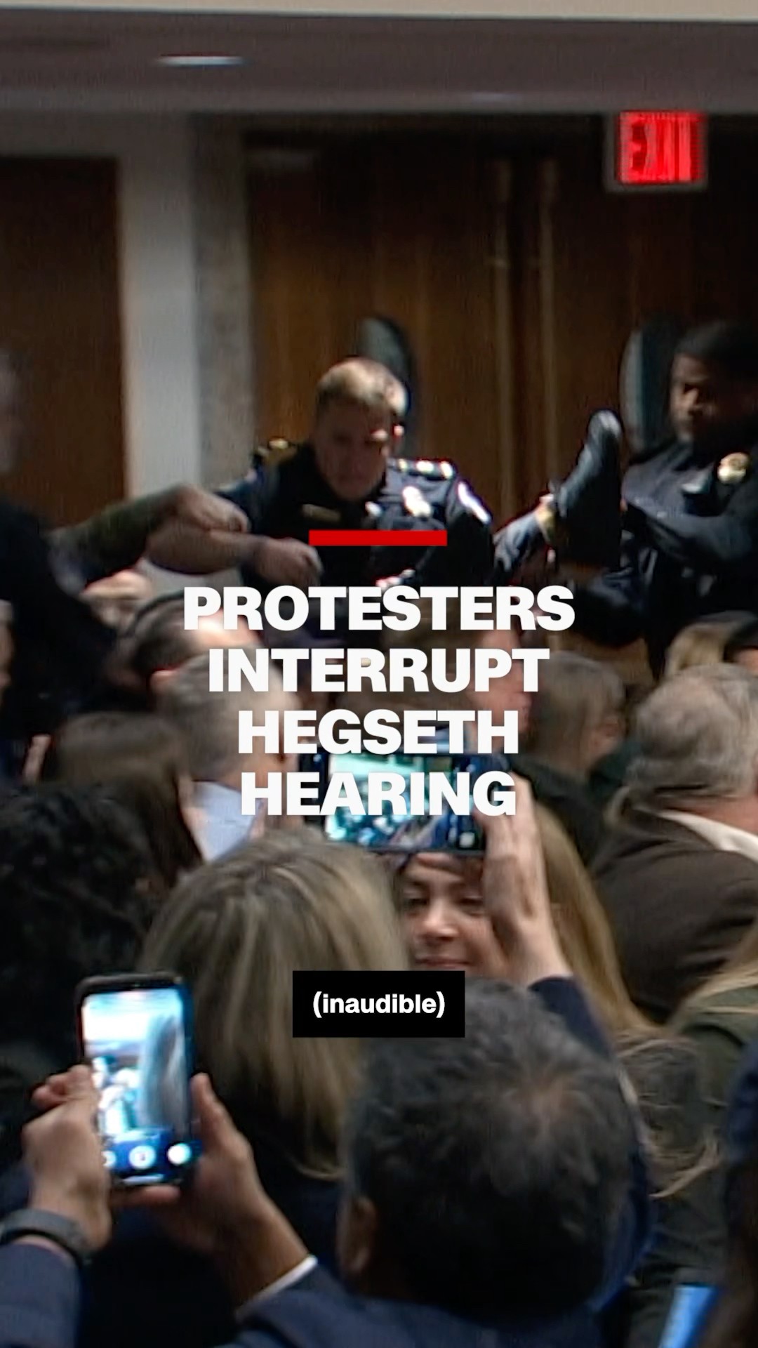 Protesters interrupt Hegseth hearing