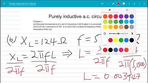 Purely Inductive A.C Circuit (Alternating current tutorial)