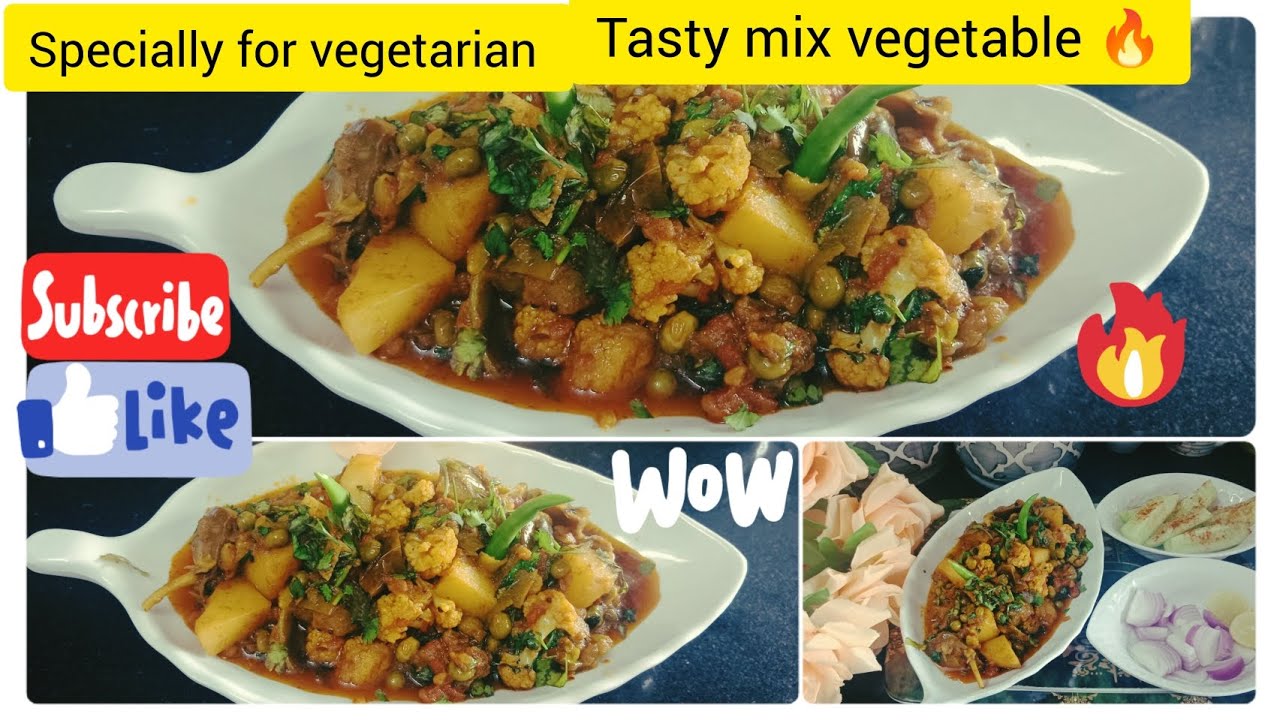 Mix vegetable recipeMix vegetable recipe in hindiBy Shab homemaker ️